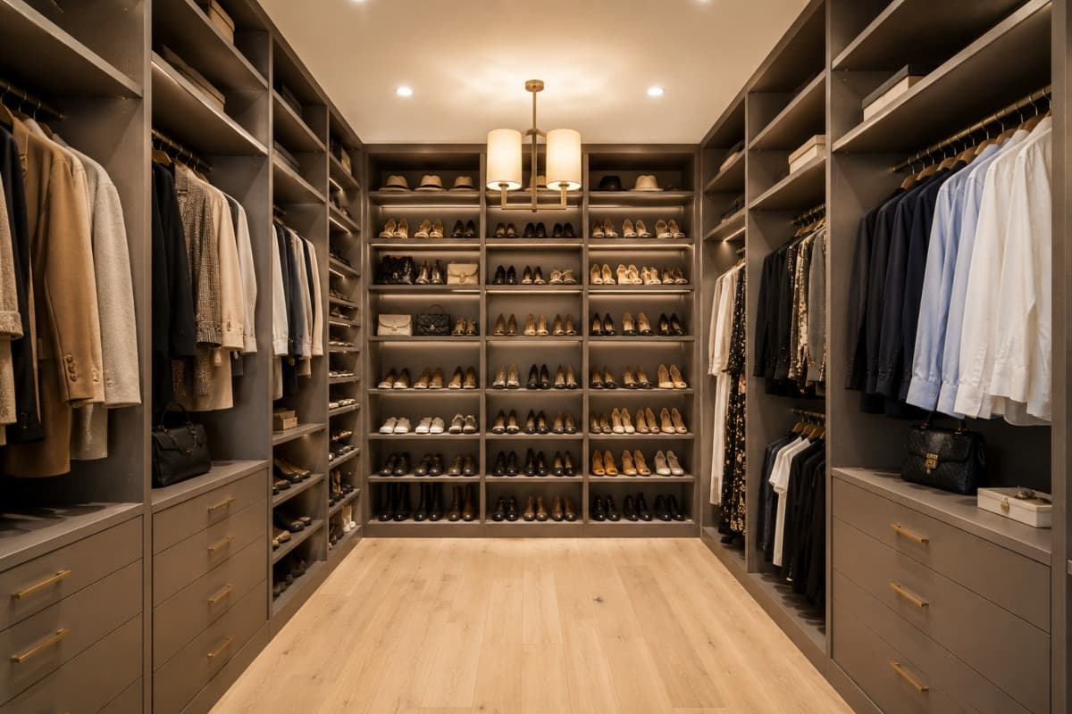 Walk-in dressing room